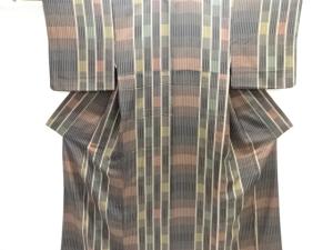 変わり縞模様小紋着物